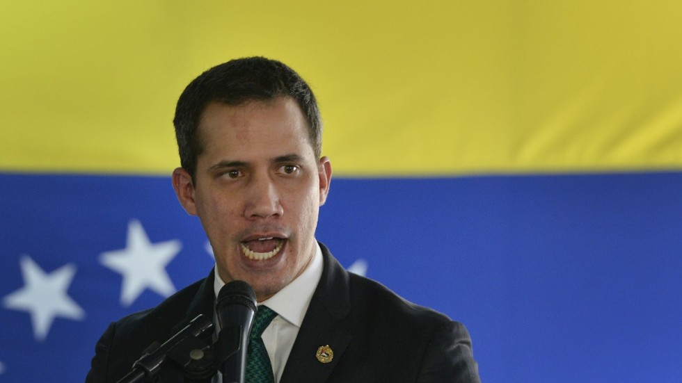 Venezuelas oppositionsledare Juan Guaidó. Arkivbild.