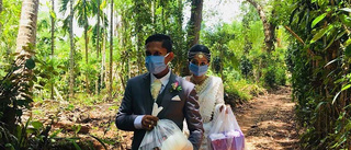 Pussförbud drabbar bröllopspar i Sri Lanka