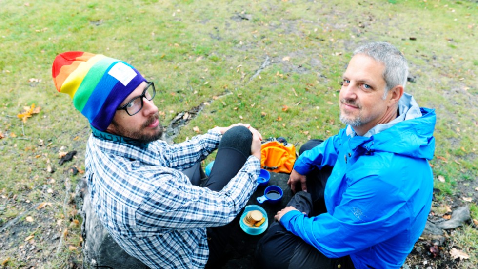 Anders Sandström och Joachim Axelsson är två av Friluftsfrämjandets sju nya vandringsledare. Planen är att bjuda in till många strövtåg framöver.