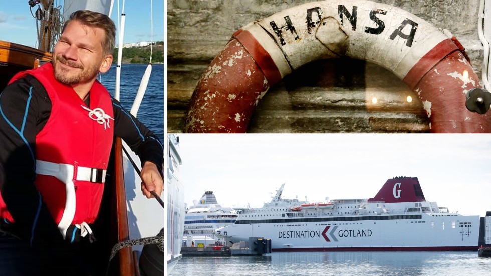 Andreas Häglund har ett stort intresse av fartyg som gått i trafik mellan Gotland och fastlandet. 