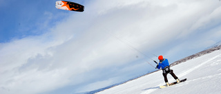 Kite på Torneträsk: "Aldrig testat på snö"