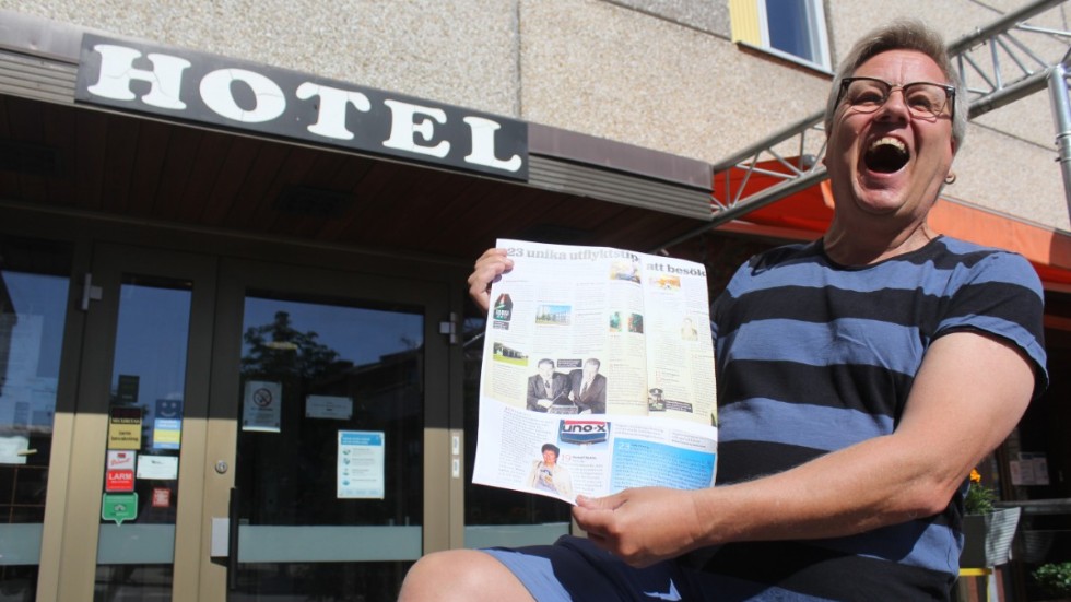 Putte Svensson Sahlin jublar över hotellet, som udda besöksmål. "Jag tror folk läser den här typen av tips mer i dessa tider, och att landsbygden får större del av turisterna än stodstäderna"