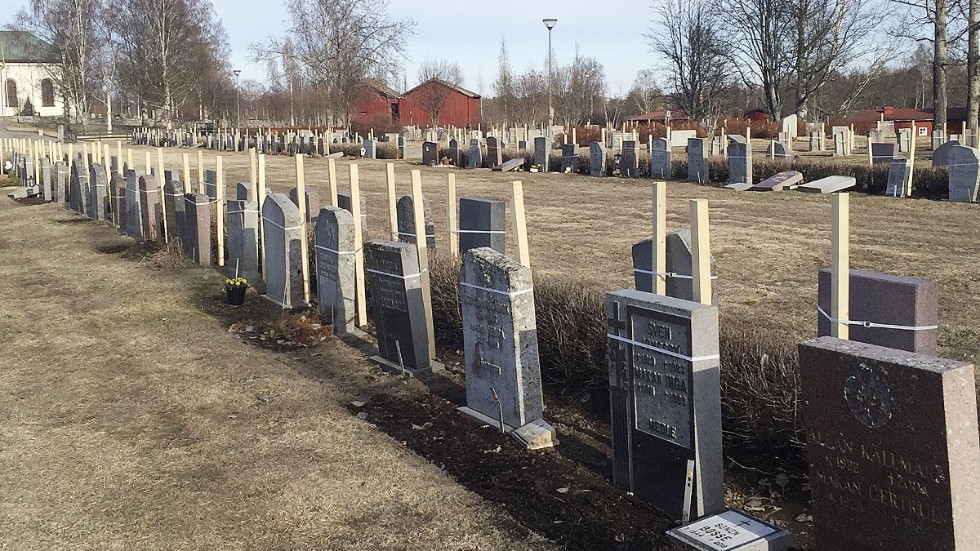 Kyrkogården vid Landskyrkan.