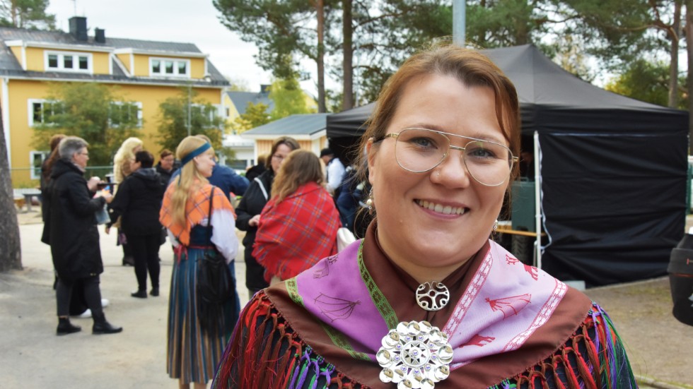 Anja Storelv, förskolepedagog, undervisar i nordsamiska. 