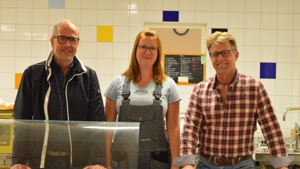 Håkan Thudén, butikschef Anna Johansson och Johan Fälth. Sedan de tog över i januari 2018 har omsättningen ökat.