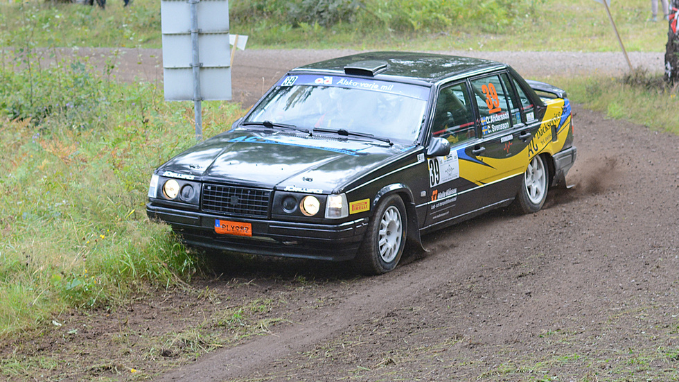 Oskar Andersson körde bra i East Sweden Rally i helgen.