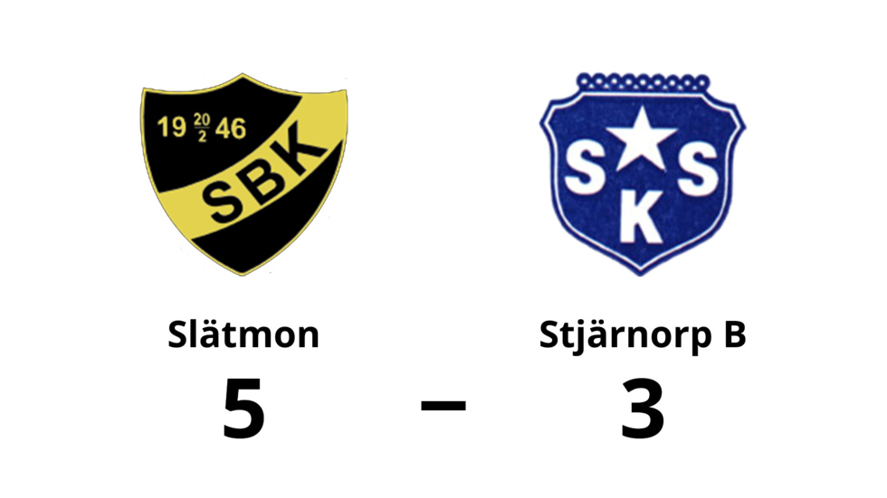 Slätmons BK vann mot Stjärnorps SK B