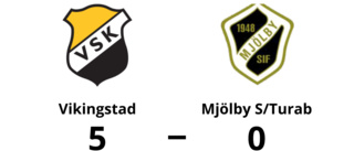 Mjölby S/Turab en lätt match för Vikingstad som vann klart