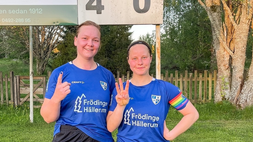Målskyttar. Erika Andersson och Louise Andersson gjorde målen när Rosenfors besegrades. 