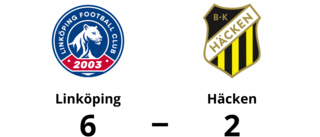 Seger för Linköping med 6-2 mot Häcken