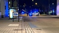 Bil kraschade grind vid polishuset – man greps för grovt brott