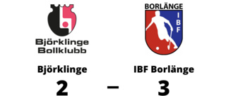 Björklinge föll - trots comeback mot IBF Borlänge