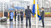 Svenska flaggan hissad hos Nato