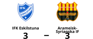 IFK Eskilstuna fixade en poäng mot Arameisk-Syrianska IF