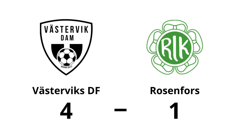Västerviks DF vann mot Rosenfors
