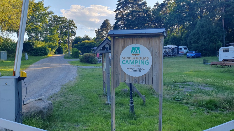 Sundbyholms camping utanför Eskilstuna.