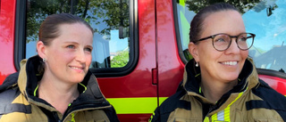 Erica och Linn är ortens första kvinnliga deltidsbrandmän