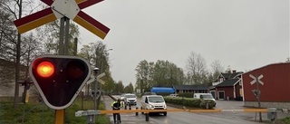 Tåg fick tvärbromsa för person på spåret i centrala Vimmerby