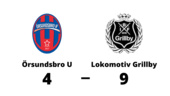 Örsundsbro U förlorade hemma mot Lokomotiv Grillby