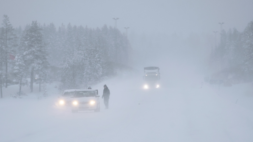 SMHI varnar för kraftigt snöoväder i delar av Götaland. Arkivbild.