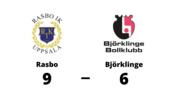 Rasbo besegrade Björklinge med 9-6