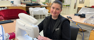 Anastasiya, 46, gör gamla möbler nya: "Vi sparar miljön"