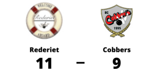Efterlängtad seger för Rederiet - steg åt rätt håll mot Cobbers