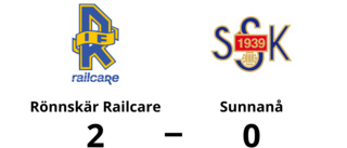 Förlust för Sunnanå mot Rönnskär Railcare med 0-2