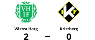 Förlust för Kristberg i toppmatchen mot Västra Harg