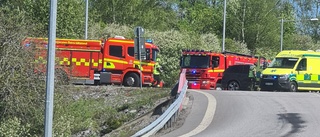 Trafikolycka vid avfart till Herstadberg – Inga personskador