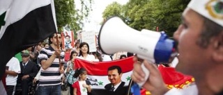 Demonstration för fred i Syrien