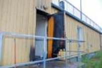 Brand i Karlsborg misstänks vara anlagd