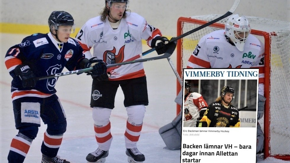 Eric Backman lämnade Vimmerby Hockey precis innan Allettan skulle starta. Nu har han hittat rätt i Nyköpings SK.