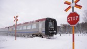 Tåg ställs in på grund av hård vind och snö