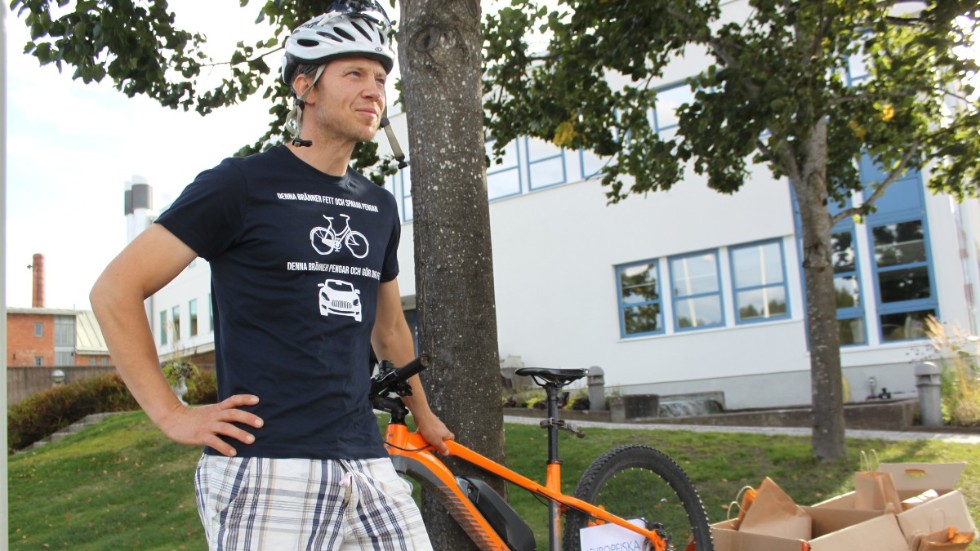 Daniel Hägerby är själv något av cykelkändis. Tidigare har han gärna cyklat till jobbet, till och med när han hade drygt åtta mil. "Men då hade jag en snabb cykelbil".