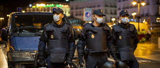 Våldsamma protester mot spanska restriktioner