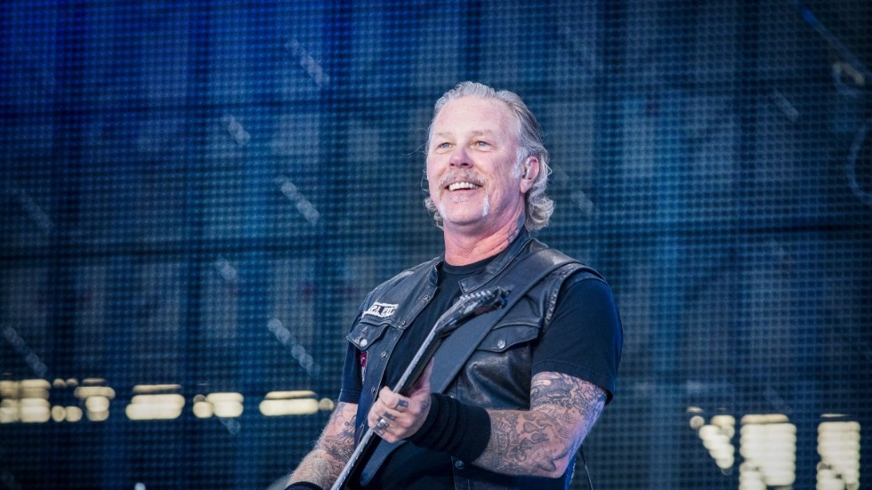 Metallicas frontman James Hetfield. Arkivbild.