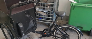 Stulen cargobike hittad – men posten försvunnen