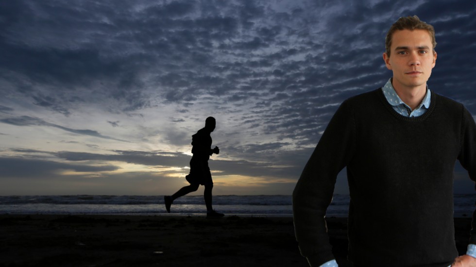En ensam löpare som tappert kämpar på i hård motvind är en symbol som många debattörer gärna vill vara. 