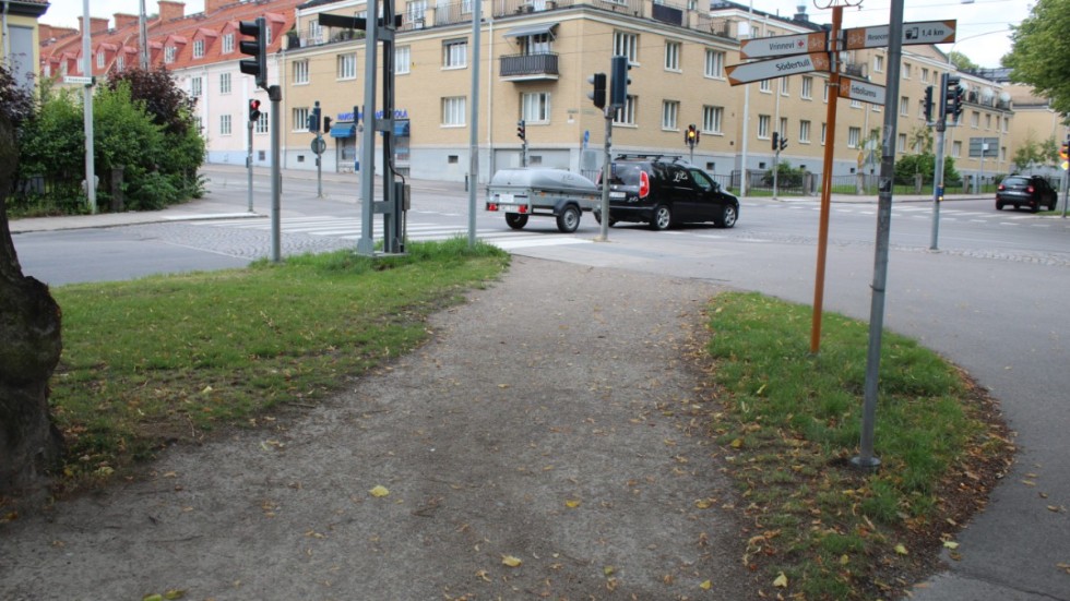Polisen letade efter en man som försvann på Gamla Övägen i Norrköping.
