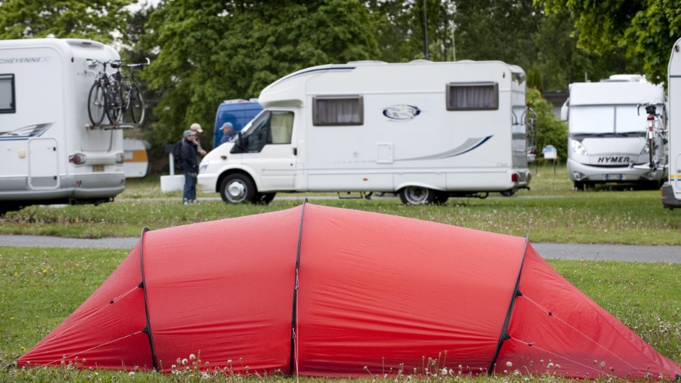 Det går bättre för campingar i södra Sverige. Arkivbild.