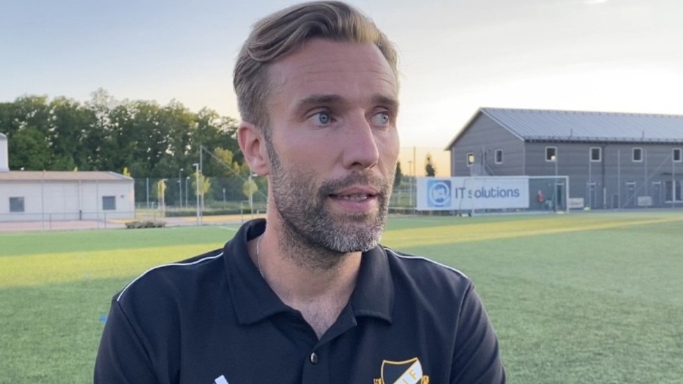 Erik Svensson, tränare i Rimforsa IF. 