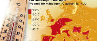 Kaos på stränder under Europas värmebölja