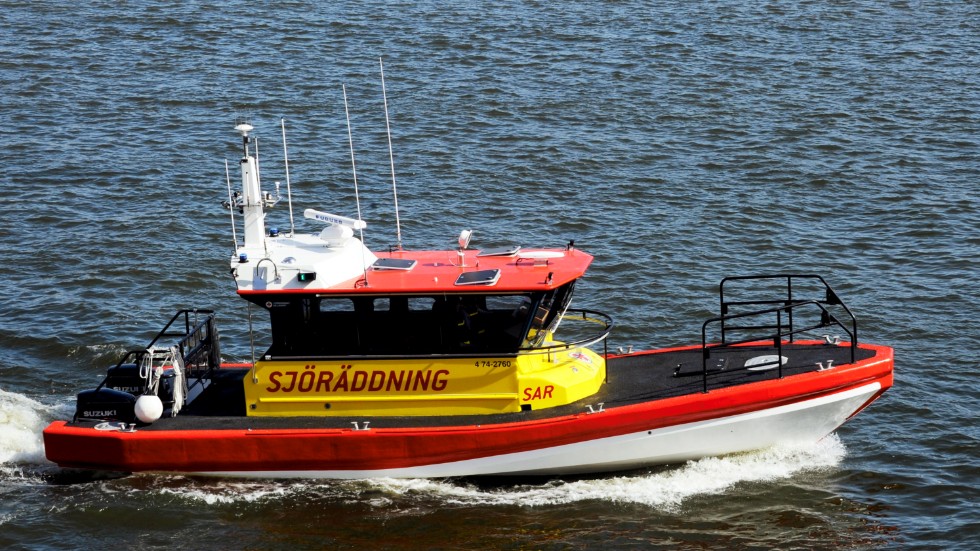 Sjöräddningssällskapet deltog i sökandet efter mannen i Kalmar. Arkivbild.