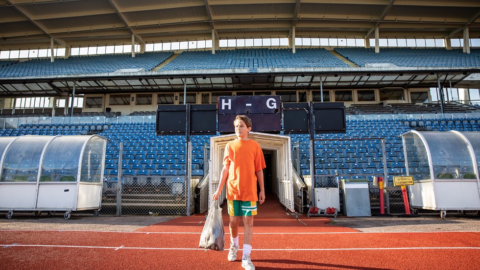 Dominic Andersson Bajraktari spelar Zlatan i yngre tonåren. Pressbild.