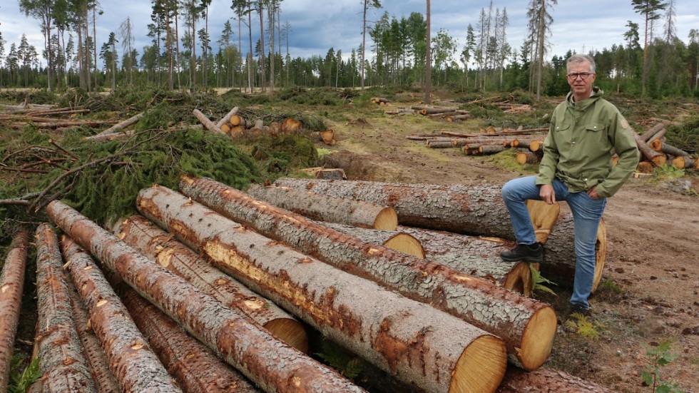 Skogen är viktig för Johan Svensson, toppnamn på Moderaternas lista. Skogsindustrin skapar många arbetstillfällen och är en förutsättning för att ska kunna bo och verka i området.