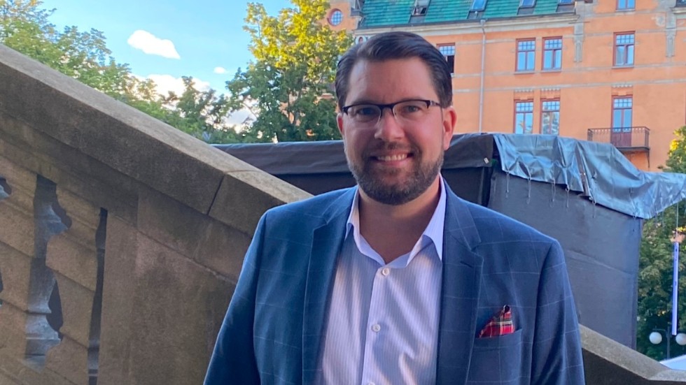Jimmie Åkesson är partiledare för Sverigedemokraterna.