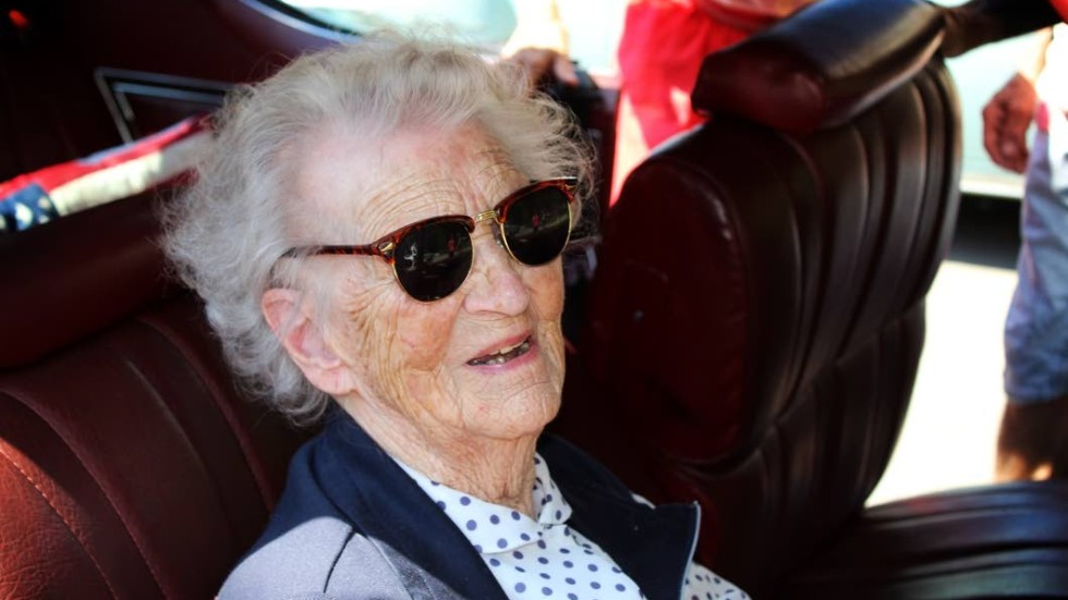 Britta Kleist, 97 år, hade sett fram emot den här dagen länge.