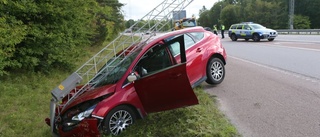 Trafikproblem efter olycka på Malmslättsvägen