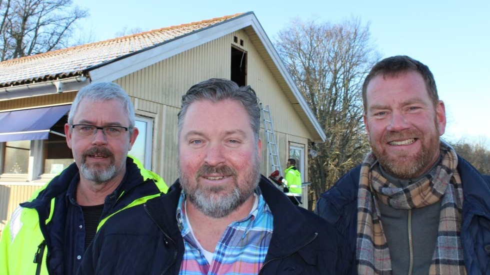 Satsar. Peter Axén, Magnus Andersson och Johan Vistby på Åtvidabergshus ser fram emot det nya året och flera satsningar i den egna anläggningen i Örsätter.